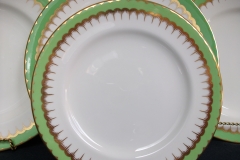 COALPORT  SPEARPOINT GREEN #Z866 SMOOTH-   SALAD PLATE  .....   https://www.jaapiesfinechinastore.com