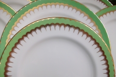 COALPORT  SPEARPOINT GREEN #Z866 SMOOTH-   SALAD PLATE  .....   https://www.jaapiesfinechinastore.com