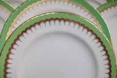 COALPORT  SPEARPOINT GREEN #Z866 SMOOTH-   SALAD PLATE  .....   https://www.jaapiesfinechinastore.com