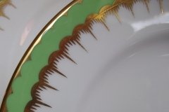 COALPORT  SPEARPOINT GREEN #Z866 SMOOTH-   SALAD PLATE  .....   http://jaapiesfinechinastore.com