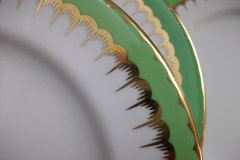 COALPORT  SPEARPOINT GREEN #Z866 SMOOTH-   SALAD PLATE  .....   http://jaapiesfinechinastore.com