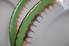 COALPORT  SPEARPOINT GREEN #Z866 SMOOTH-   SALAD PLATE  .....   https://www.jaapiesfinechinastore.com