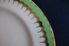 COALPORT  SPEARPOINT GREEN #Z866 SMOOTH-   SALAD PLATE  .....   https://www.jaapiesfinechinastore.com