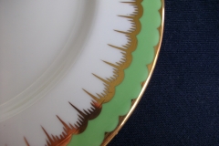 COALPORT  SPEARPOINT GREEN #Z866 SMOOTH-   SALAD PLATE  .....   https://www.jaapiesfinechinastore.com