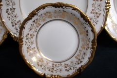 COALPORT CONSORT WHITE #V9864- BERRY BOWL  .....   http://jaapiesfinechinastore.com