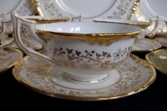 COALPORT CONSORT WHITE #V9864- CUP & SAUCER   .....   http://jaapiesfinechinastore.com