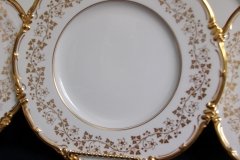 COALPORT CONSORT WHITE #V9864- DINNER  PLATE ..... http://jaapiesfinechinastore.com