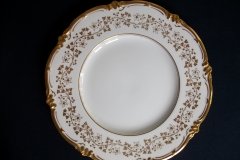 COALPORT CONSORT WHITE #V9864- DINNER  PLATE ..... http://jaapiesfinechinastore.com