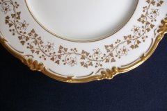 COALPORT CONSORT WHITE #V9864- DINNER  PLATE ..... http://jaapiesfinechinastore.com