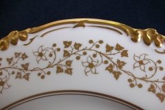 COALPORT CONSORT WHITE #V9864- DINNER  PLATE ..... http://jaapiesfinechinastore.com