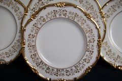 COALPORT CONSORT WHITE #V9864- SALAD PLATE ..... http://jaapiesfinechinastore.com