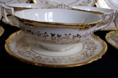 COALPORT CONSORT WHITE #V9864- SOUP BOWL & SAUCER   .....   https://www.jaapiesfinechinastore.com