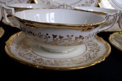 COALPORT CONSORT WHITE #V9864- SOUP BOWL & SAUCER   .....   http://jaapiesfinechinastore.com