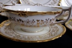 COALPORT CONSORT WHITE #V9864- SOUP BOWL & SAUCER   .....   http://jaapiesfinechinastore.com