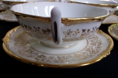 COALPORT CONSORT WHITE #V9864- SOUP BOWL & SAUCER   .....   https://www.jaapiesfinechinastore.com