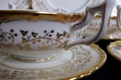 COALPORT CONSORT WHITE #V9864- SOUP BOWL & SAUCER   .....   http://jaapiesfinechinastore.com