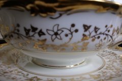 COALPORT CONSORT WHITE #V9864- SOUP BOWL & SAUCER   .....   http://jaapiesfinechinastore.com