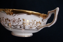 COALPORT CONSORT WHITE #V9864- SOUP BOWL & SAUCER   .....   https://www.jaapiesfinechinastore.com