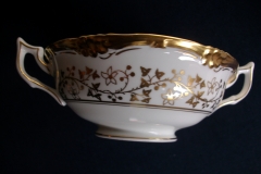 COALPORT CONSORT WHITE #V9864- SOUP BOWL & SAUCER   .....   https://www.jaapiesfinechinastore.com