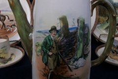 W.T. COPELAND LIONEL EDWARDS FOX HUNT- COFFEE POT "THE GAMEKEEPER" & "THE TERRIOR MAN", LID "FULL CRY" .... http://jaapiesfinechinastore.com