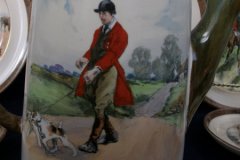 W.T. COPELAND LIONEL EDWARDS FOX HUNT- COFFEE POT "THE GAMEKEEPER" & "THE TERRIOR MAN", LID "FULL CRY" .... http://jaapiesfinechinastore.com