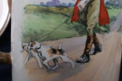 W.T. COPELAND LIONEL EDWARDS FOX HUNT- COFFEE POT "THE GAMEKEEPER" & "THE TERRIOR MAN", LID "FULL CRY" .... http://jaapiesfinechinastore.com
