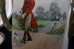 W.T. COPELAND LIONEL EDWARDS FOX HUNT- COFFEE POT "THE GAMEKEEPER" & "THE TERRIOR MAN", LID "FULL CRY" .... http://jaapiesfinechinastore.com