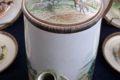 W.T. COPELAND LIONEL EDWARDS FOX HUNT- COFFEE POT "THE GAMEKEEPER" & "THE TERRIOR MAN", LID "FULL CRY" .... http://jaapiesfinechinastore.com