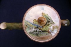 W.T. COPELAND LIONEL EDWARDS FOX HUNT- COFFEE POT "THE GAMEKEEPER" & "THE TERRIOR MAN", LID "FULL CRY" .... http://jaapiesfinechinastore.com