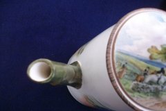 W.T. COPELAND LIONEL EDWARDS FOX HUNT- COFFEE POT "THE GAMEKEEPER" & "THE TERRIOR MAN", LID "FULL CRY" .... http://jaapiesfinechinastore.com