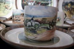 W.T. COPELAND LIONEL EDWARDS FOX HUNT- DEMI CUP & SAUCER #1  FULL CRY CUP  & THE HUNTSMAN SAUCER ....    http://jaapiesfinechinastore.com