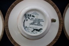 W.T. COPELAND LIONEL EDWARDS FOX HUNT- DEMI CUP & SAUCER #1  FULL CRY CUP  & THE HUNTSMAN SAUCER ....    http://jaapiesfinechinastore.com