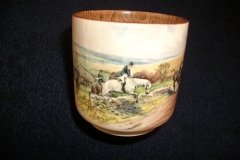 W.T. COPELAND LIONEL EDWARDS FOX HUNT- DEMI CUP & SAUCER #1  FULL CRY CUP  & THE HUNTSMAN SAUCER ....    http://jaapiesfinechinastore.com
