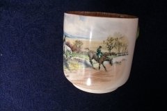 W.T. COPELAND LIONEL EDWARDS FOX HUNT- DEMI CUP & SAUCER #1  FULL CRY CUP  & THE HUNTSMAN SAUCER ....    http://jaapiesfinechinastore.com