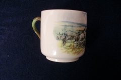 W.T. COPELAND LIONEL EDWARDS FOX HUNT- DEMI CUP & SAUCER #1  FULL CRY CUP  & THE HUNTSMAN SAUCER ....    http://jaapiesfinechinastore.com
