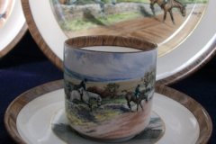 W.T. COPELAND LIONEL EDWARDS FOX HUNT- DEMI CUP & SAUCER #1 FULL CRY CUP & THE HUNTSMAN SAUCER .... http://jaapiesfinechinastore.com