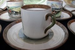 W.T. COPELAND LIONEL EDWARDS FOX HUNT- DEMI CUP & SAUCER #10   "DRAWING THE DINGLE"  CUP & "THE SECOND  HORSEMAN" SAUCER .... http://jaapiesfinechinastore.com
