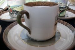 W.T. COPELAND LIONEL EDWARDS FOX HUNT- DEMI CUP & SAUCER #10   "DRAWING THE DINGLE"  CUP & "THE SECOND  HORSEMAN" SAUCER .... http://jaapiesfinechinastore.com