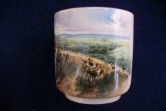 W.T. COPELAND LIONEL EDWARDS FOX HUNT- DEMI CUP & SAUCER #10   "DRAWING THE DINGLE"  CUP & "THE SECOND  HORSEMAN" SAUCER .... http://jaapiesfinechinastore.com
