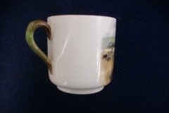 W.T. COPELAND LIONEL EDWARDS FOX HUNT- DEMI CUP & SAUCER #10   "DRAWING THE DINGLE"  CUP & "THE SECOND  HORSEMAN" SAUCER .... http://jaapiesfinechinastore.com