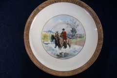 W.T. COPELAND LIONEL EDWARDS FOX HUNT- DEMI CUP & SAUCER #10   "DRAWING THE DINGLE"  CUP & "THE SECOND  HORSEMAN" SAUCER .... http://jaapiesfinechinastore.com
