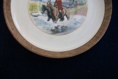 W.T. COPELAND LIONEL EDWARDS FOX HUNT- DEMI CUP & SAUCER #10   "DRAWING THE DINGLE"  CUP & "THE SECOND  HORSEMAN" SAUCER .... http://jaapiesfinechinastore.com