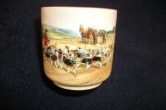 W.T. COPELAND LIONEL EDWARDS FOX HUNT- DEMI CUP & SAUCER #11   "THE KILL"  CUP & "THE SECOND  HORSEMAN" SAUCER .... http://jaapiesfinechinastore.com