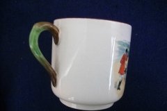 W.T. COPELAND LIONEL EDWARDS FOX HUNT- DEMI CUP & SAUCER #11   "THE KILL"  CUP & "THE SECOND  HORSEMAN" SAUCER .... http://jaapiesfinechinastore.com