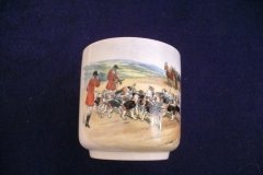 W.T. COPELAND LIONEL EDWARDS FOX HUNT- DEMI CUP & SAUCER #11   "THE KILL"  CUP & "THE SECOND  HORSEMAN" SAUCER .... http://jaapiesfinechinastore.com