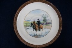 W.T. COPELAND LIONEL EDWARDS FOX HUNT- DEMI CUP & SAUCER #11   "THE KILL"  CUP & "THE SECOND  HORSEMAN" SAUCER .... http://jaapiesfinechinastore.com