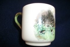 W.T. COPELAND LIONEL EDWARDS FOX HUNT- DEMI CUP & SAUCER #12   "THE LAST DRAW"  CUP  & "THE SECOND  HORSEMAN"  SAUCER .... http://jaapiesfinechinastore.com