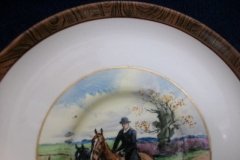 W.T. COPELAND LIONEL EDWARDS FOX HUNT- DEMI CUP & SAUCER #12   "THE LAST DRAW"  CUP  & "THE SECOND  HORSEMAN"  SAUCER .... http://jaapiesfinechinastore.com