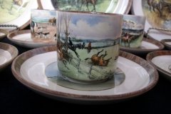 W.T. COPELAND LIONEL EDWARDS FOX HUNT- DEMI CUP & SAUCER #2 GONE AWAY CUP  & THE HUNTSMAN SAUCER ....    http://jaapiesfinechinastore.com