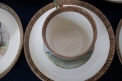 W.T. COPELAND LIONEL EDWARDS FOX HUNT- DEMI CUP & SAUCER #2 GONE AWAY CUP  & THE HUNTSMAN SAUCER ....    http://jaapiesfinechinastore.com